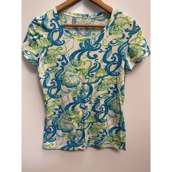 Lilly Pulitzer Tops - Lilly Pulitzer Shirt Women’s Size S Karrie Top Green Blouse